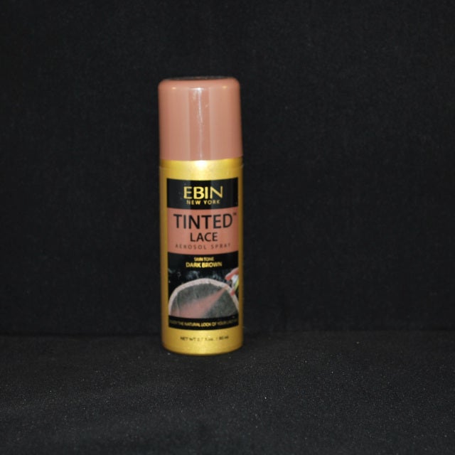 Ebin Tinted Lace Aerosol Spray Darkest Brown 2.7oz - Beauty Depot